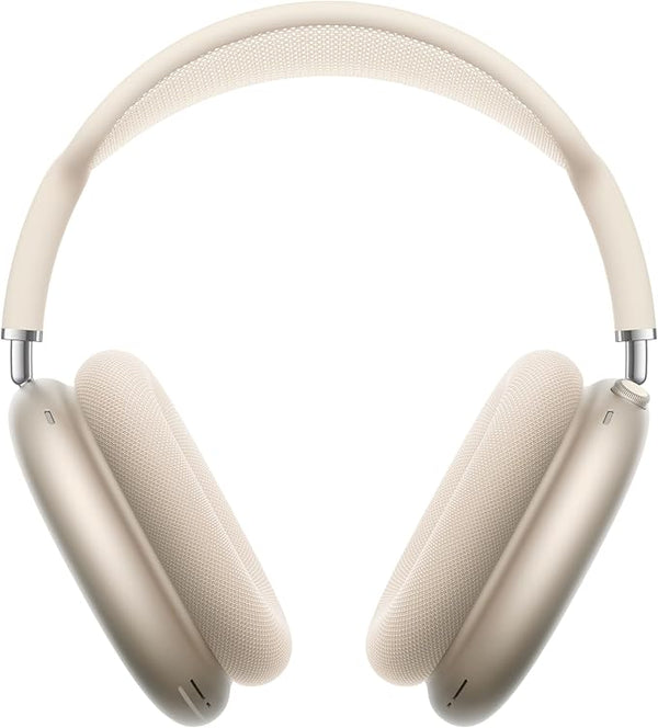 Apple AirPods Max draadloze koptelefoon, actieve ruisonderdrukking van pro niveau, transparantiemodus, persoonlijke ruimtelijke audio, opladen via USB C,Bluetooth-koptelefoon voor iPhone, Sterrenlicht