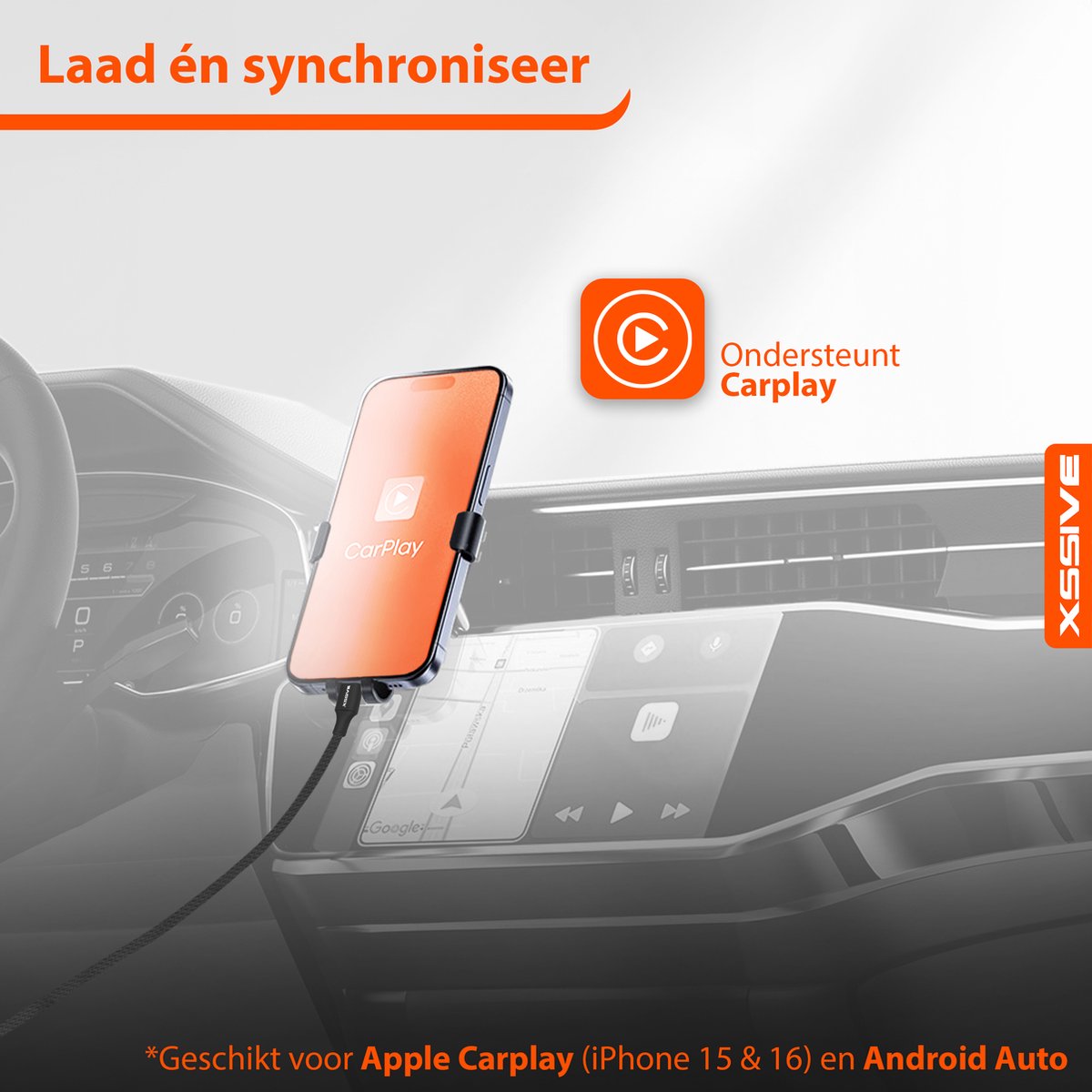 Lange USB-C Kabel met Super Fast Charge - Nylon Gevlochten - USB C naar USB C - Oplader USBC Kabels