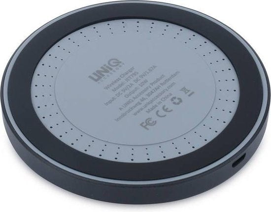UNIQ Accessory 15W Draadloze oplader 2A met USB-C - Zwart CE Keurmerk