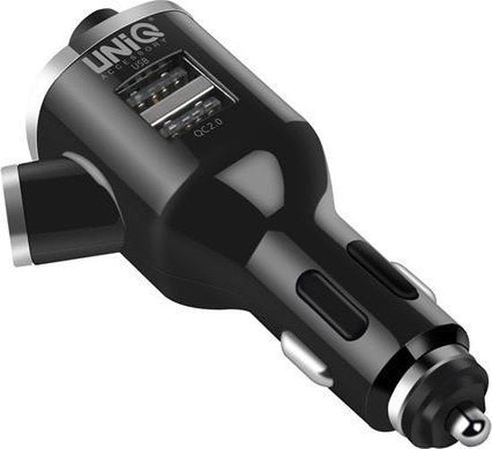 UNIQ Accessory FM Transmitter en autolader - Zwart-