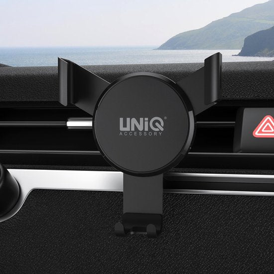 UNIQ Accessory universele triclamp telefoonhouder voor ventilatierooster in de auto