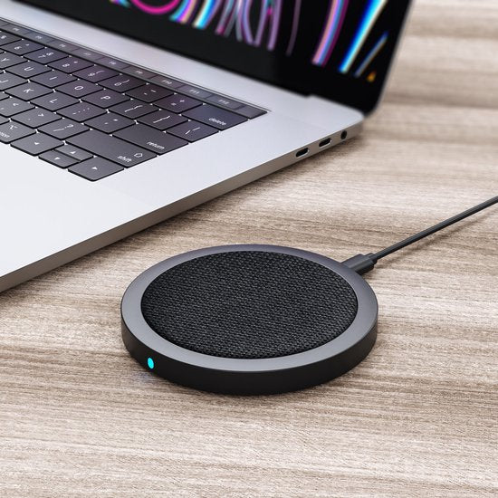 UNIQ Accessory 15W Draadloze oplader 2A met USB-C - Zwart CE Keurmerk