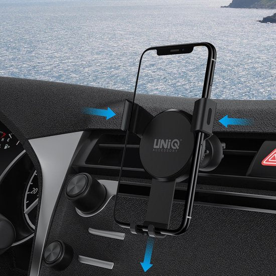 UNIQ Accessory universele triclamp telefoonhouder voor ventilatierooster in de auto