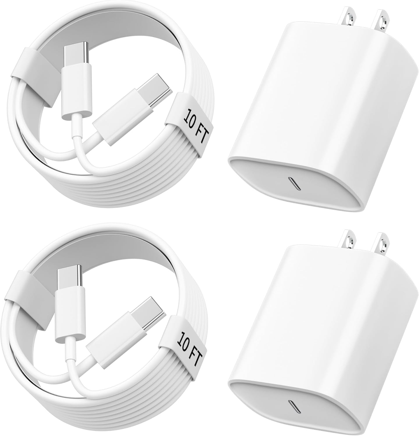 iPhone 15 16 Charger Fast Charging, 10 FT Long USB C Charger Cord with 20W Type C Phone Fast Charging Block for iPhone 16/16 Pro/16 Pro max/16 Plus, iPhone 15/15 pro/15 pro max/15 Plus,iPad,Android