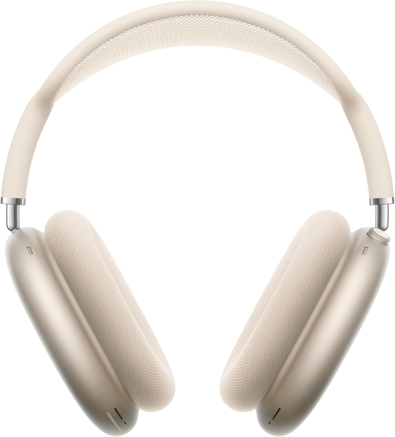 Apple AirPods Max draadloze koptelefoon, actieve ruisonderdrukking van pro niveau, transparantiemodus, persoonlijke ruimtelijke audio, opladen via USB C,Bluetooth-koptelefoon voor iPhone, Sterrenlicht