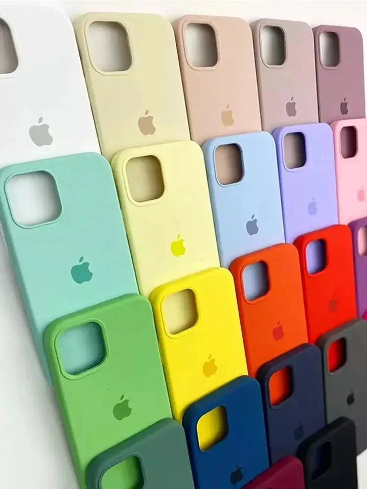Luxe Originele Vloeibare Siliconen Case Voor iPhone 13 14 15 16 Pro Max telefoon Gevallen Voor iPhone 11 12 14 15 16 Plus Volledige Logo Cover