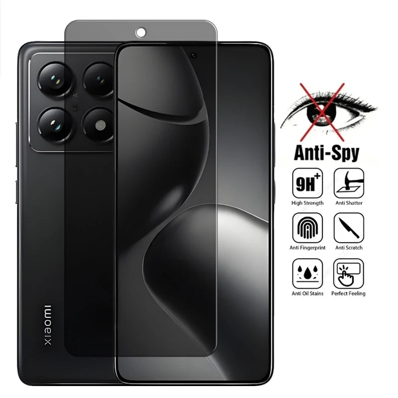 Voor Xiaomi 14T Pro Glas Voor Xiaomi 14T 14T Pro Gehard Glas Anti Peep Privacy Screen Protector voor Xiaomi 14T Lens Film