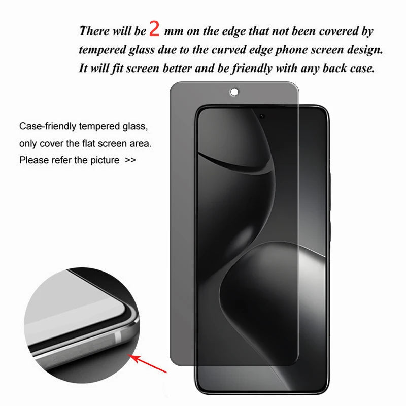 Voor Xiaomi 14T Pro Glas Voor Xiaomi 14T 14T Pro Gehard Glas Anti Peep Privacy Screen Protector voor Xiaomi 14T Lens Film